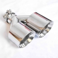 Id 2.50 Inch Od 3.50 Inch Universal Left Side Stainless Steel Car Exhaust Tip Muffler Dual Tips For F10 F30 - Mufflers - Officem