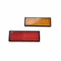87x32x9mm Back Reflective Board Mountain Bicycle Rack Tail Safety Warning Lamp Cycling Bike Rear Reflector Light Red Orange