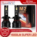 Braveway Car Lights H4 Led H7 16000lm H1 H3 H8 H11 Led Atuo Lamp For Car Headlight Bulb Hb3 Hb4 9005 9006 Turbo Led Bulbs 12v -
