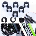 10pcs Cycling Plastic C-type Buckles Clasps Brake Cable Pipe Line C-clips Transmission Lines Pipes Fixation Snap Clips Bike Part