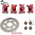 For ZOOM Disc Brake for Electric scooter 10 inch electric With 140 mm 120mm brake pads metal pad Brake Rotor Bike parts|Brake D