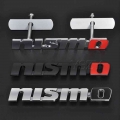Car Stickers Front Grill Emblem Grille Badge For Nissan Nismo Tiida Teana Qashqai Almera Juke X Trail Auto Accessories