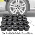 20x Wheel Lug Nut Cover Caps 28mm Water Proof w/ Dismantle Tool Grey For VW Beetle Caddy Golf MK5 Jetta Passat b5 Polo Tiguan|Nu