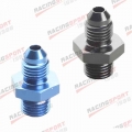 4AN AN4 Male Flare To M12x1.5 Metric Straight Fitting Black/BLUE|an fittings|fitting anan 4 - ebikpro.com