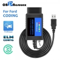 Elm327 Usb V1.5 Modified For Ford Mazda Lincoln Mercury Forscan Elmconfig Ch340+25k80 Chip Hs-can / Ms-can Car Code Reader - Cod