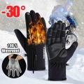 100% Waterproof Winter Cycling Gloves Windproof Outdoor Sport Ski Gloves Bicycle Bike Scooter Riding Motorcycle Warm Gloves|Cycl