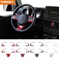 SHINEKA Interior Mouldings For Suzuki Jimny Car Steering Wheel Decoration Cover Trim Stickers For Suzuki Jimny 2019+ Car Styling