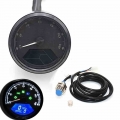 Multifunction Motorcycle Meter LED Digita Indicator Light Tachometer Odometer Speedometer Oil Meter with Night Vision Dial|Instr