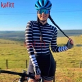 Kafitt Women's Cycling Jersey Jumpsuit New Outdoor Racing Jersey Sweatshirt Ropa Ciclismo Mountain Bike Tight Long Sleeve|Cy