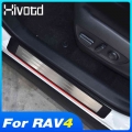 For Toyota Rav4 2019 2020 2021 Accessories Car Door Sill Scuff Plates Cover Stainless Steel Trim Protect Interior Car Styling -
