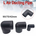 42/75/90mm Air Vent Ducting Pipe 90°Elbow Pipe Outlet Exhaust Connectors Joiner For Eberspaecher Webasto Diesel Parking Heater|