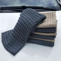 40x40cm Soft Car Window Care Microfiber Wax Polishing Detailing Towel Car Cleaning Wash Traceless Cloth Kitchen Cleaner|Sponges,