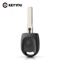 KEYYOU 10X 20X Transponder Key Shell NEW Car Key Blank Case For VW Volkswagen SKoda SEAT key Case Uncut Blade HU66 Blade|Car Key