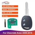 DIYKEY 2 Button Remote Car Key Model: RK950EUT P/N: CE 0678 433.92MHz For Chevrolet Aveo 2009 2010 2011 2012 2013 2016 48 Chip|C