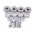 Car Modified Hex Fasteners Fender Washer Bumper Engine Concave Screws Fender Washer License Plate Bolts Car styling|Nuts & B