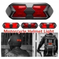 Motorcycle Helmet Cycle Bike Helmet Night Safety Signal Warning Light Led Light Rear Tail Lamp Taillight Rechargeable Waterproof