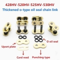 Motorcycle Chain Buckle Ring Link 428 520 525 530 Heavy Chain Connecting Connector Master Joint Link With O-ring Chain Lock - Mo