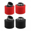 35 38 42 45 48 Mm Stright Bend Elbow Neck Foam Air Filter Sponge Cleaner Moped Scooter Dirt Pit Bike Motorcycle Red Kayo Bse - A