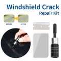 Automotive Glass Nano Repair Fluid Window Broken Glass Nano Repair Tool Set Black Magic Windshield Crack Chip Repair Tool Kit|Fi