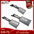 RICETOO Electric Bicycle KT Controller 36V/48V Squarewave 15A/17A/22A Controller for Ebike 250W/350W/500W Motor with Light Plug|
