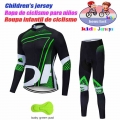 Kids Cycling Clothing Summer Kids Jersey Set Biking Long Sleeve Clothes Suit MTB Children's Cycling Wear 2021|C