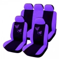 4/9pcs Universal Car Seat Covers Pink Purple Butterfly Embroidery Car-styling Woman Seat Covers Automobiles Interior Accessories