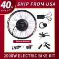 135mm Drop Out High Power E Bike Kit 52v 2000w Electric Bike Conversion Kit For 20" 24" 26" 28" 700c Bicycle