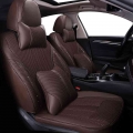 KADULEE Custom Leather car seat cover For Ford Fiesta Mondeo Fusion Focus Escort S MAX Edge Kuga Taurus Automobiles Seat Co|Auto