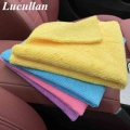 Lucullan 350gsm 16inx16in Colorful Microfiber Detailing Towels For Removing Polishes Sealants Glaze And Interior Cleaning - Spon