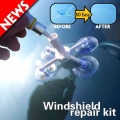 Car Windshield Repair Kit Quick Fix Car Cracked Glass Windscreen Repair Tool Kit Resin Sealer DIY Auto Window Screen Polishing|F
