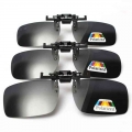 Gray Grey Lenses Polarized Sunglasses Clip On Flip Up UV 380 Driving Glasses|Cycling Eyewear| - Ebikpro.com