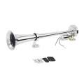 Universal 150DB Loud Car Air Horn 12V/24V Single Trumpet Air Horn Compressor Kit Powerful Loud for Car Truck Lorry Automobiles|M