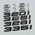Old Font Numbers Letters 316i 318i 320i 325i 328i 330i 335i Gt Top Abs Emblem For Bmw 3 Series Car Trunk Nameplate Logo Sticker