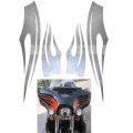 Flame Decals Fairing Vinyls Stickers For Harley Touring Street Glide Electra Glide Ultra Classic Trike Models - Decals & Sti