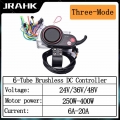 JRAHK Electric Bike Controller Scooter With LCD Display Brushless Motors 24V 36V 48V 250W 400W Parts.|Electric Bicycle Accessori