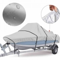 Adjustable Reflective 5 Sizes Boat Cover 300D Oxford Fabric Outdoor Protection Waterproof Anti Smashing Tear Proof Fit Bass Boat