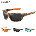 MENFLY Camouflage Bicycle Glasses Cycling Fishing Sunglasses Men's Polarized Camo Frame Military Tactical Male Sports Goggle