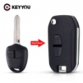 Keyyou 2/3 Buttons Right/left Blade For Mitsubishi New Asx Grandis Outlander Lancer-ex Modified Flip Folding Remote Key Shell -
