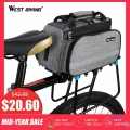 WEST BIKING Bike Bag Cycling Pannier Storage Luggage Carrier Basket Mountain Road Bicycle Saddle Handbag Rear Rack Trunk Bags