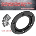 6 Holes Car Styling Steering Wheel Fastening Ring Adapter Ring Interior Parts Black Suitable For Momo/nrg