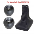 Car Gear Shift Knob Gaitor For Vauxhall Opel Meriva A 2003-2005 2007-2010 Lever Stick Leather Boot Cover Accessories - Gears - O