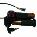 24V/36V/48V/60V/72V Electric Bicycle Throttle Gas ebike display lock Switch Handlebar Grips for electric bike/scooter|Electric B