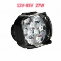 ebike Light 9 LED 24V 36V 48V 60V 72V 27W electric bike headlight Waterproof for Electric bicycle motorcycles front Light|Electr
