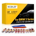 20+ Pcs For Bmw 5 Series E39 E60 E61 F10 F11 F07 Interior Light Bulb Kit Canbus Car Led Dome Map Indoor Trunk Footwell Bulbs - S