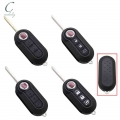 Cocolockey Remote Flip Car Key Shell Case Fob For Fiat 500 Panda Punto Bravo Ducato Stilo Remote Auto Key 3 Button Sip22 Blade -