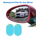 2Pcs/Set Nano Coating Anti Fog Rainproof Rear Film Car Plastic Mirror Window Protective Film Rearview Mirror Film For Car|Tilts