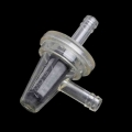 1x Universal Motorcycle Right Angle Inline Fuel Filter 1/4" 6mm Hose Lines - Oil Filters - Ebikpro.com