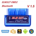 New Obd V2.1 V1.5 Mini Elm327 Obd2 Bluetooth Auto Scanner Obdii 2 Car Elm 327 Tester Diagnostic Tool For Android Windows Symbian