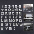 40pcs Diy 3d Chrome Car Emblem Stickers Alphabet Letter Number Symbol Badge Words Sticker Auto Styling Car Decal Car Accessories
