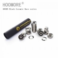 HOOMORE branded Si3N4 Ceramic Speed Bearing for Inline Speed Skates Shoes Professional Race 608RS 7 beads Black Ceramic 16 pcs|S